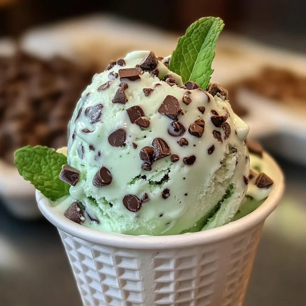 Yummy Ninja Creami Mint Chocolate Chip Ice Cream