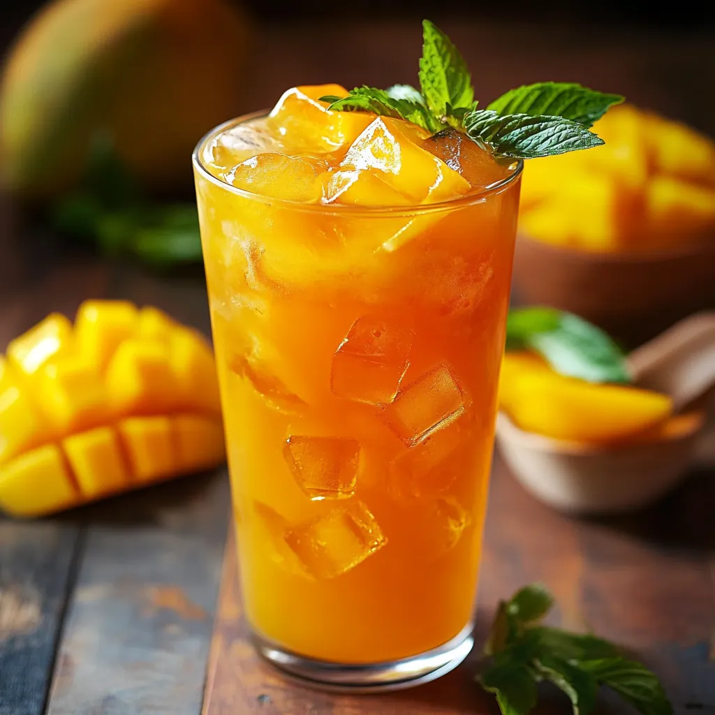 Easy Homemade Mango Iced Tea – Fresh & Fruity!