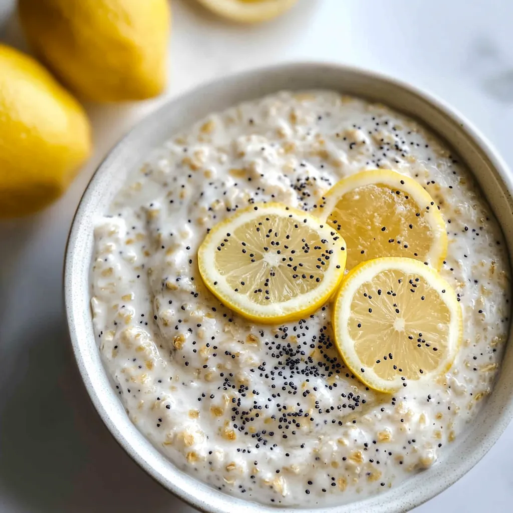 Vegan Lemon Poppy Seed Overnight Oats