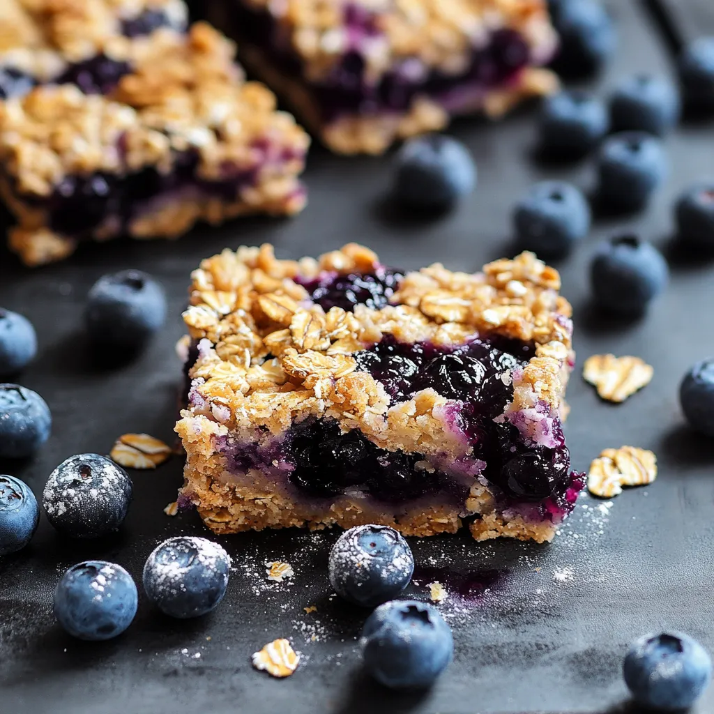 Delicious blueberry-oat-bars