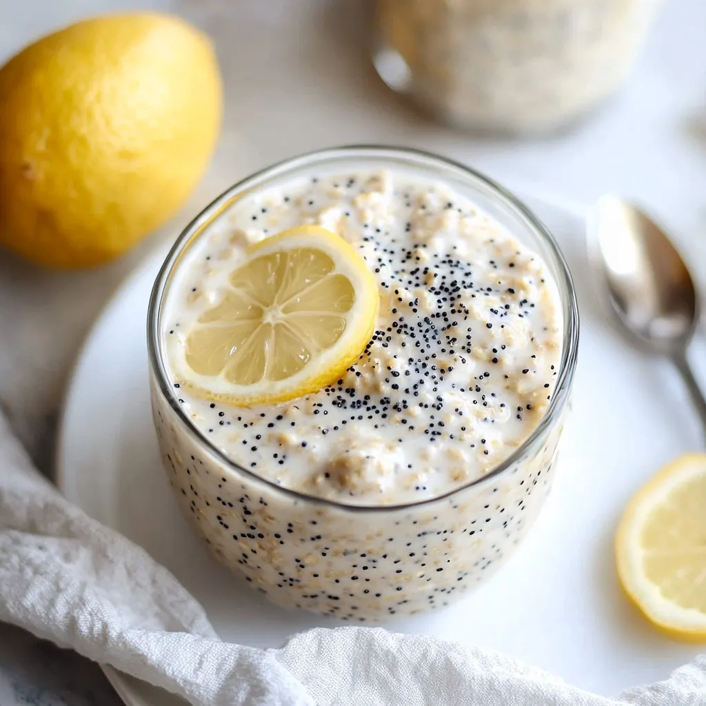 Delicious Vegan Lemon Poppy Seed Overnight Oats