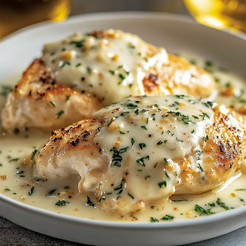 Easy  Creamy Asiago Chicken