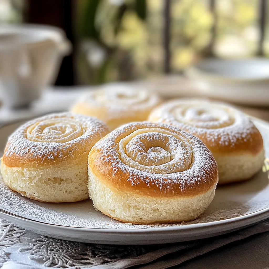 Yummy Delicious Vanilla Pan de Mallorca Rolls