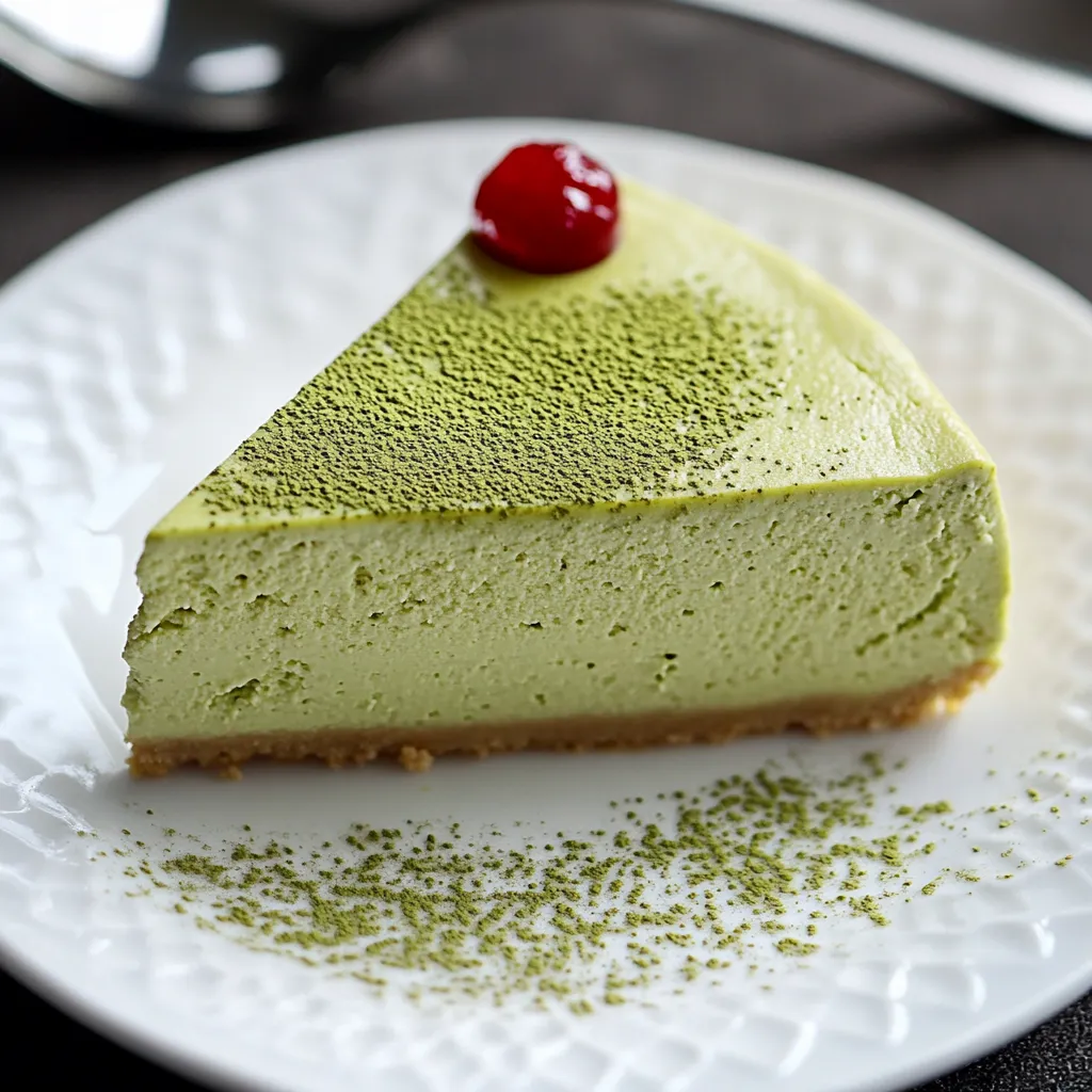 Easy Matcha Japanese Cheesecake Recipe