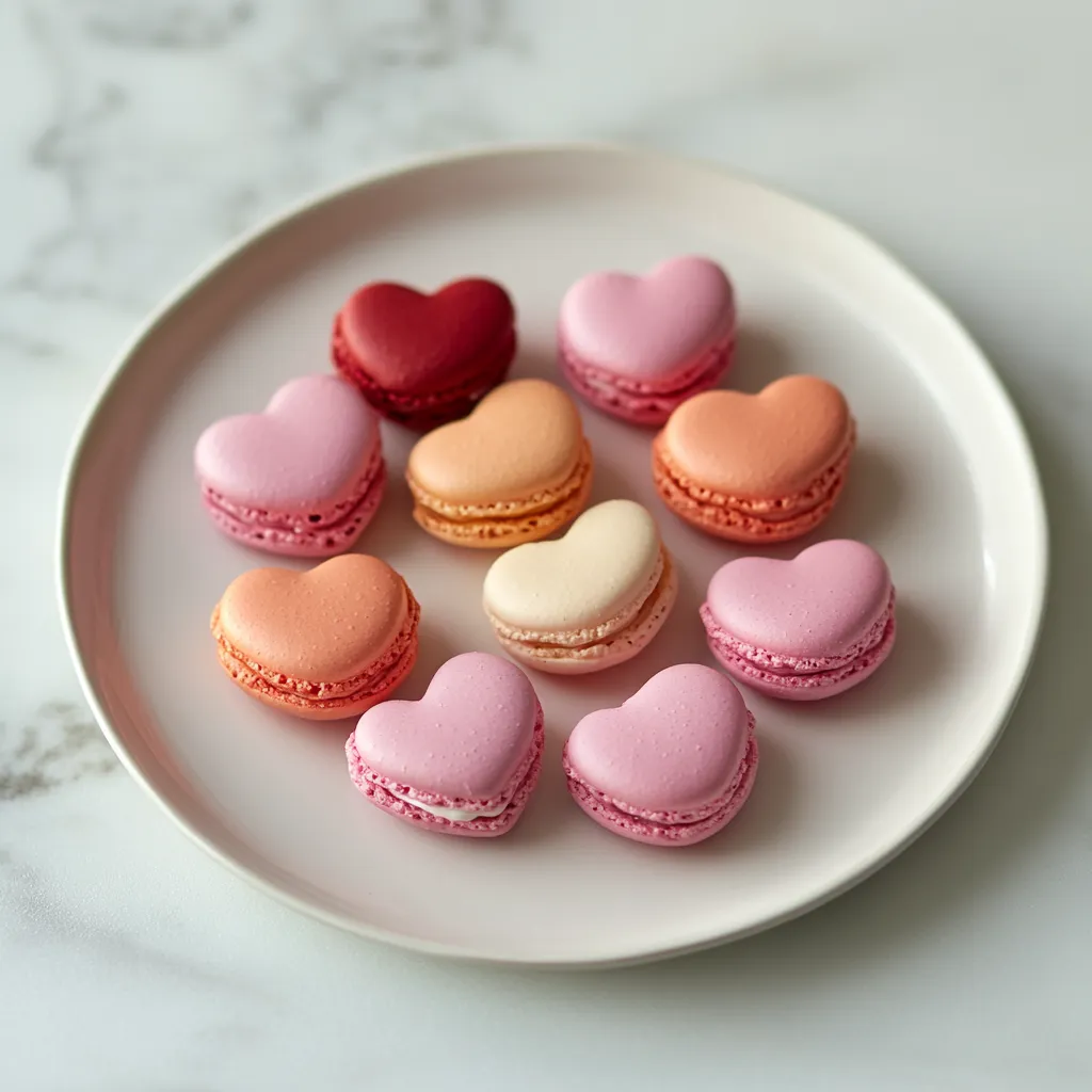 Easy Heart-Shaped Macarons