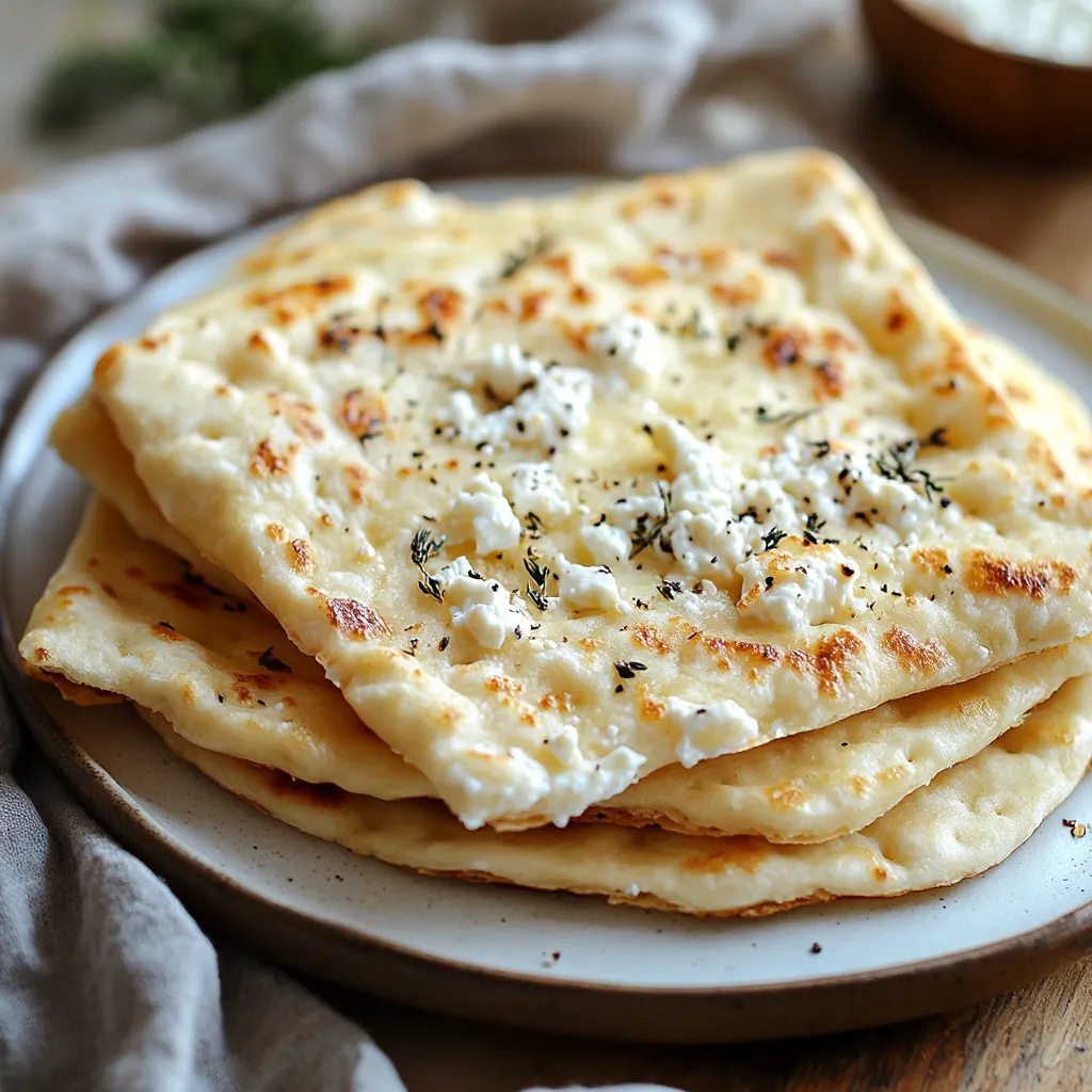 Yummy 2 Ingredient Cottage Cheese Flatbread