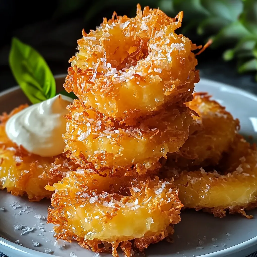 Rum-Soaked Fried Pineapple