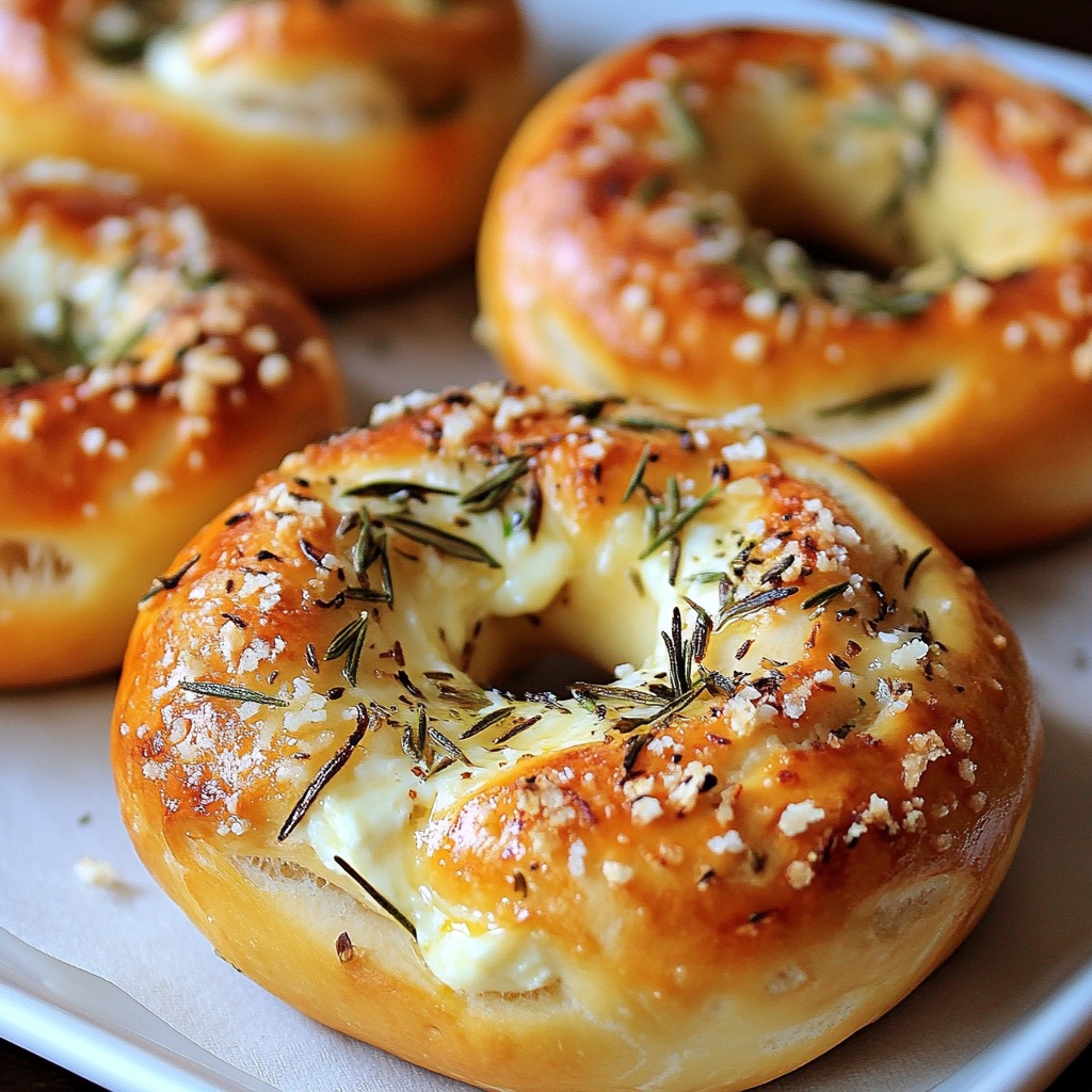 Easy Mozzarella Stuffed Rosemary Parmesan Soft Pretzels