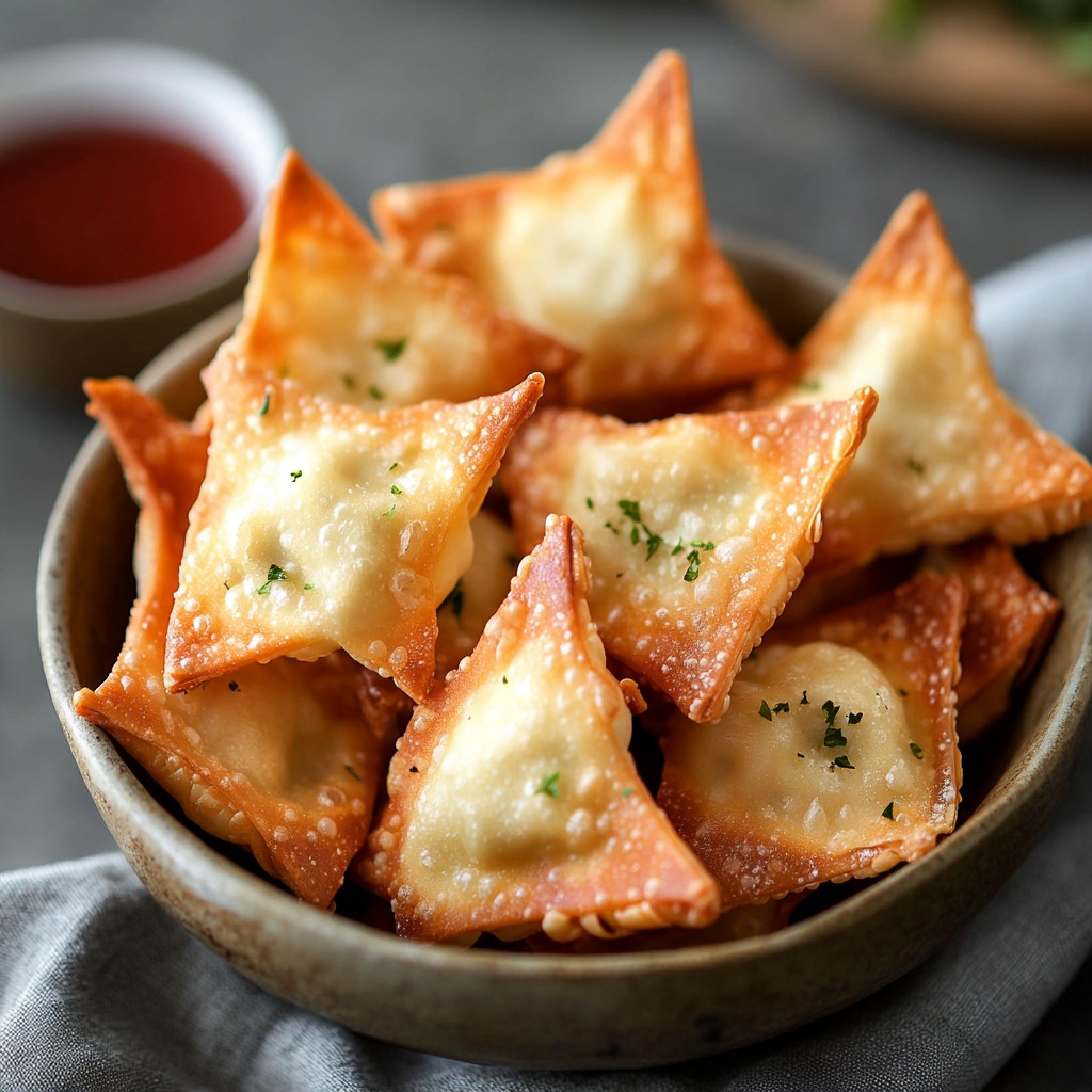 Easy Air Fryer Cream Cheese Wontons