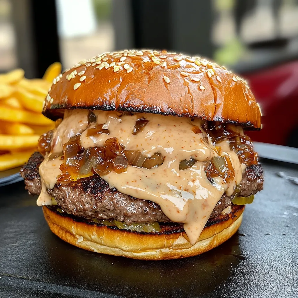 Cheesy Smash Burgers with Baconnaise Sauce Recipe