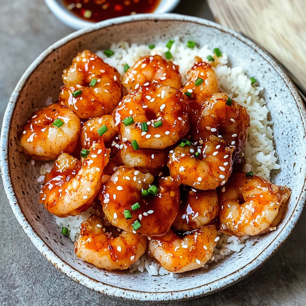 Firecracker Shrimp With Rice