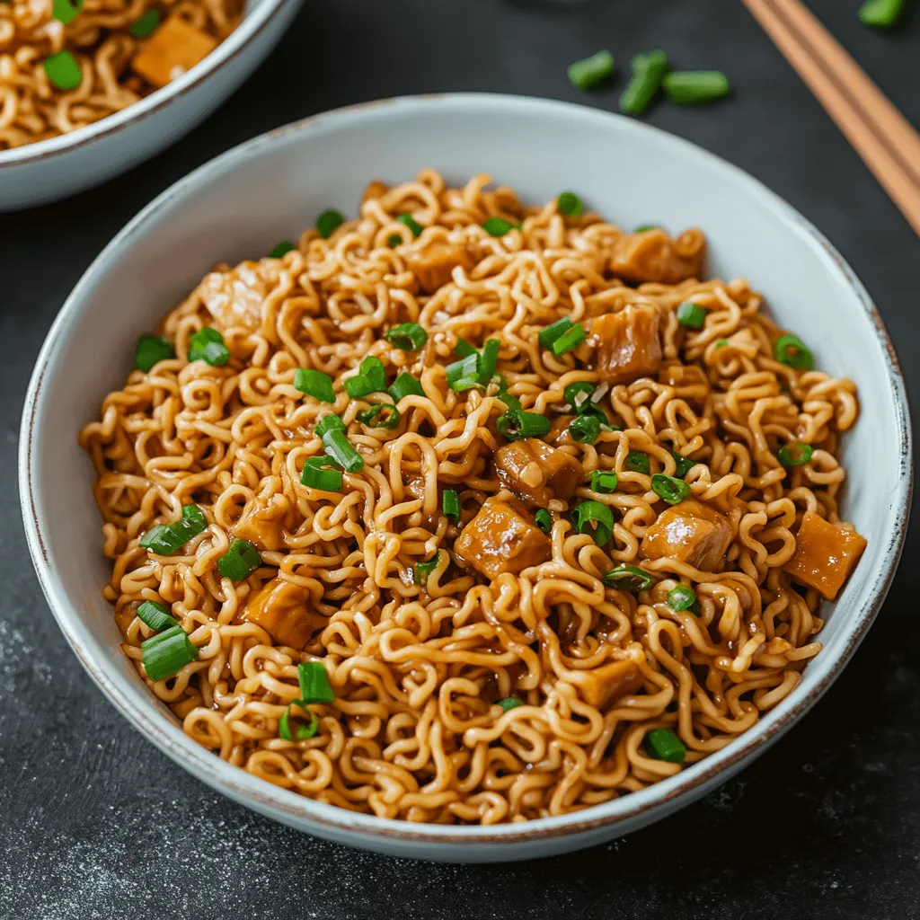 Easy Saucy Ramen Noodles