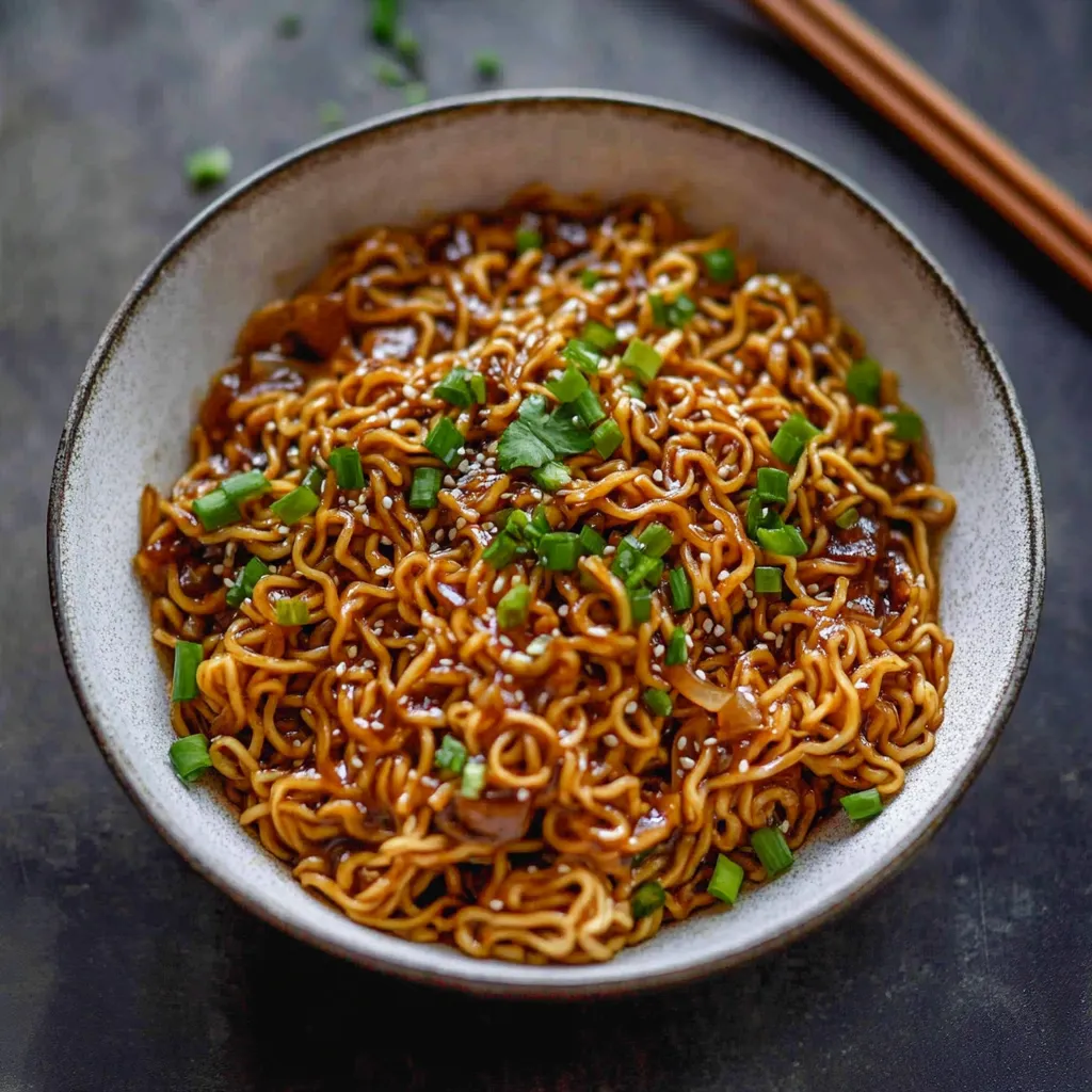 Easy Saucy Ramen Noodles Recipe