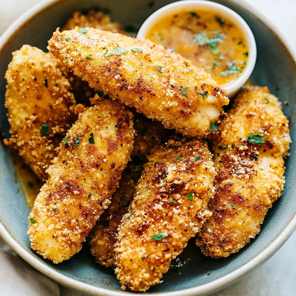 Crispy Parmesan Air Fryer Chicken Tenders Recipe