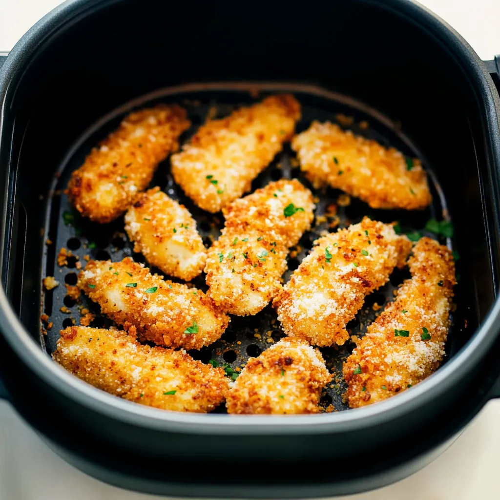 Air Fryer Crispy Parmesan Chicken Tenders