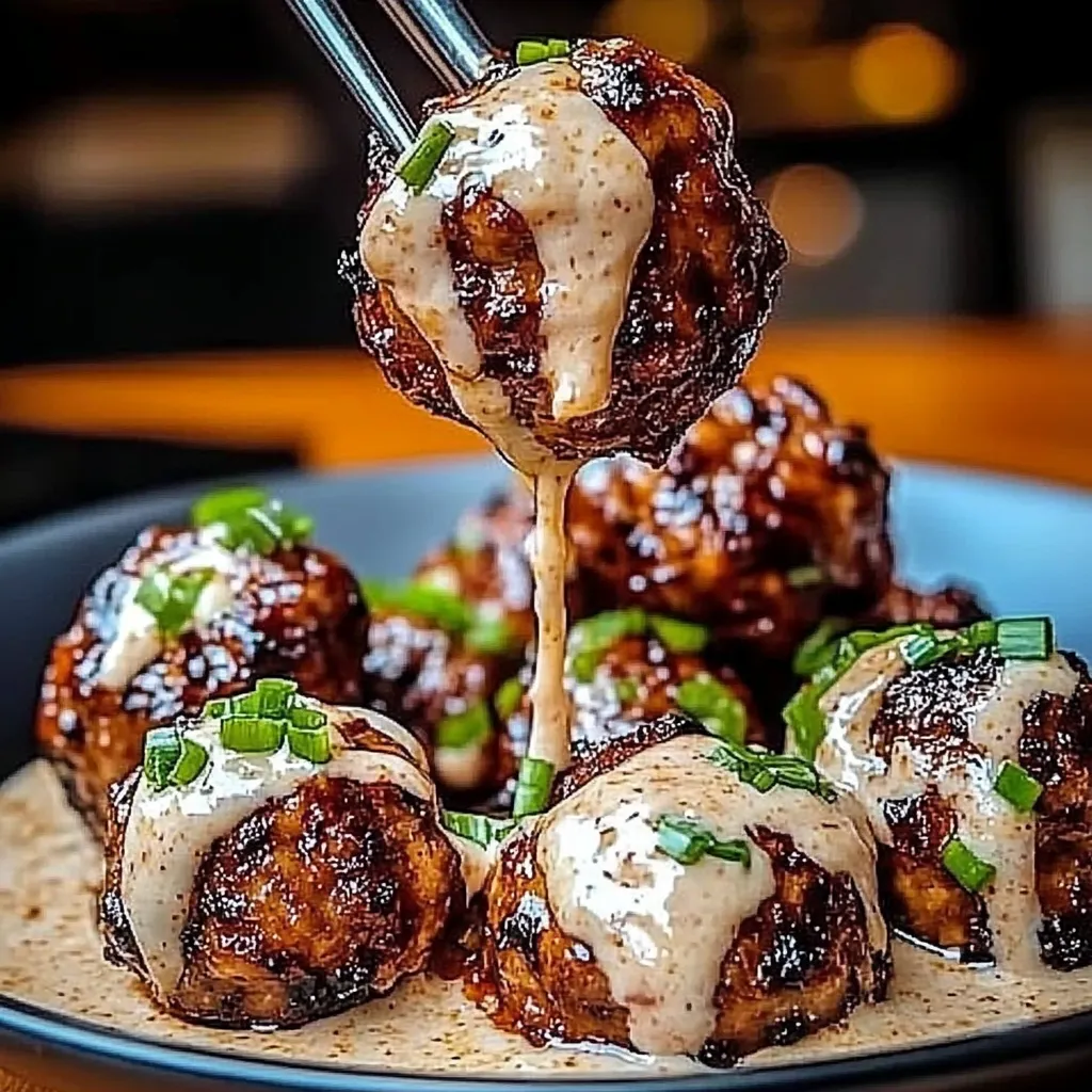 Mouthwatering Korean BBQ Meatballs with Chili Dip