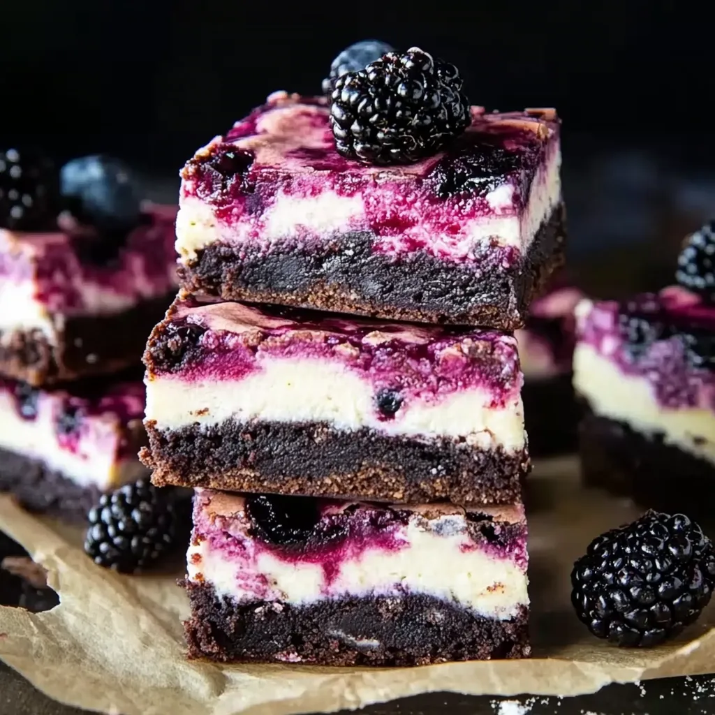 Blackberry Creamy Brownies