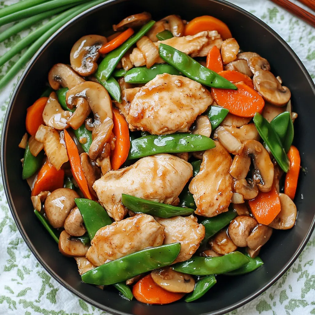 Homestyle moo goo gai pan