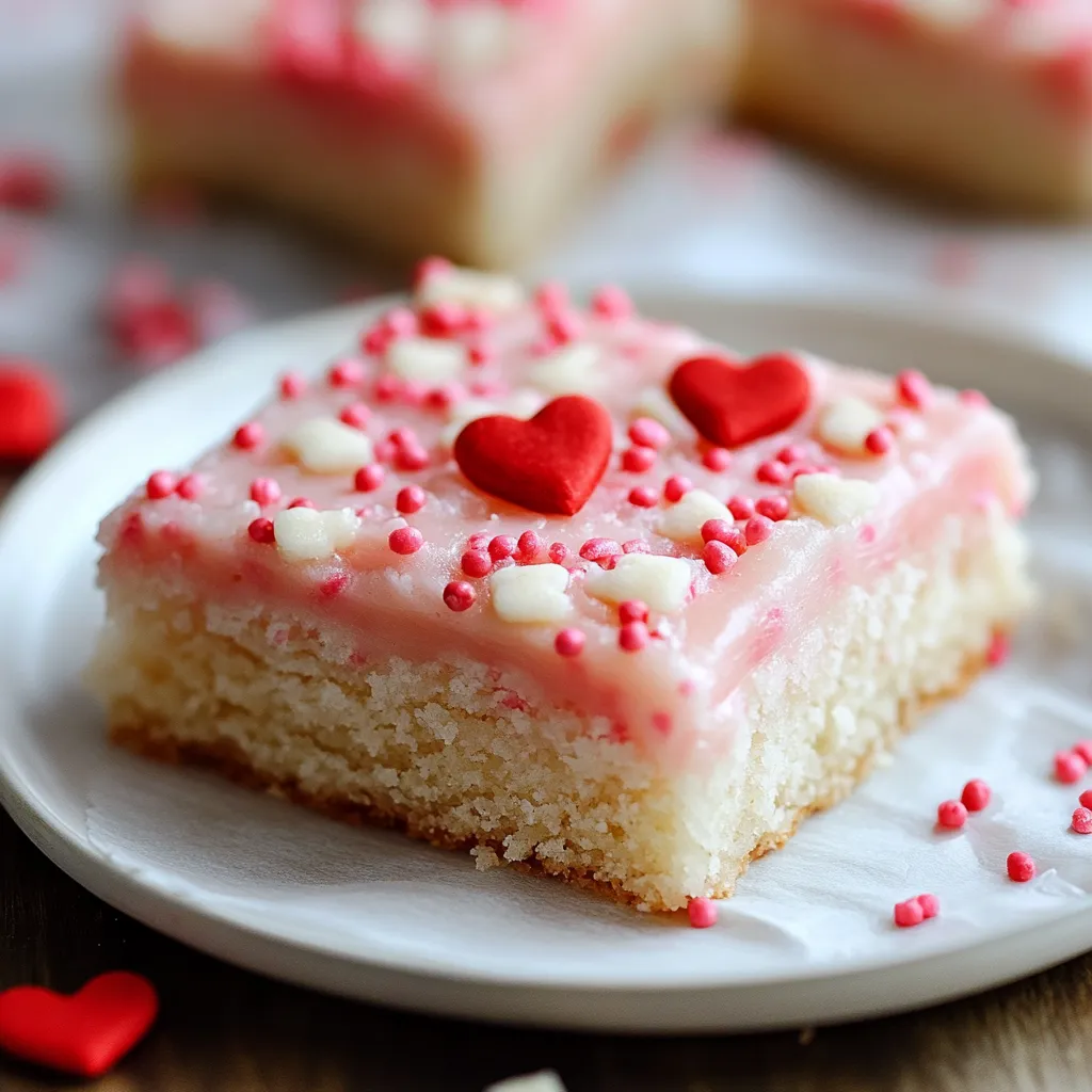 Yummy Valentine's Sugar Cookie Bars