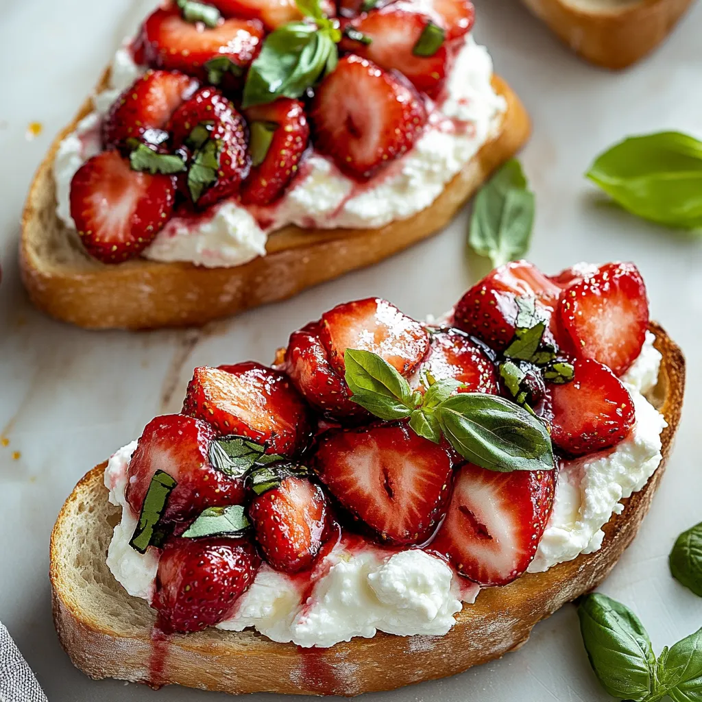 Strawberry Ricotta Bruschetta