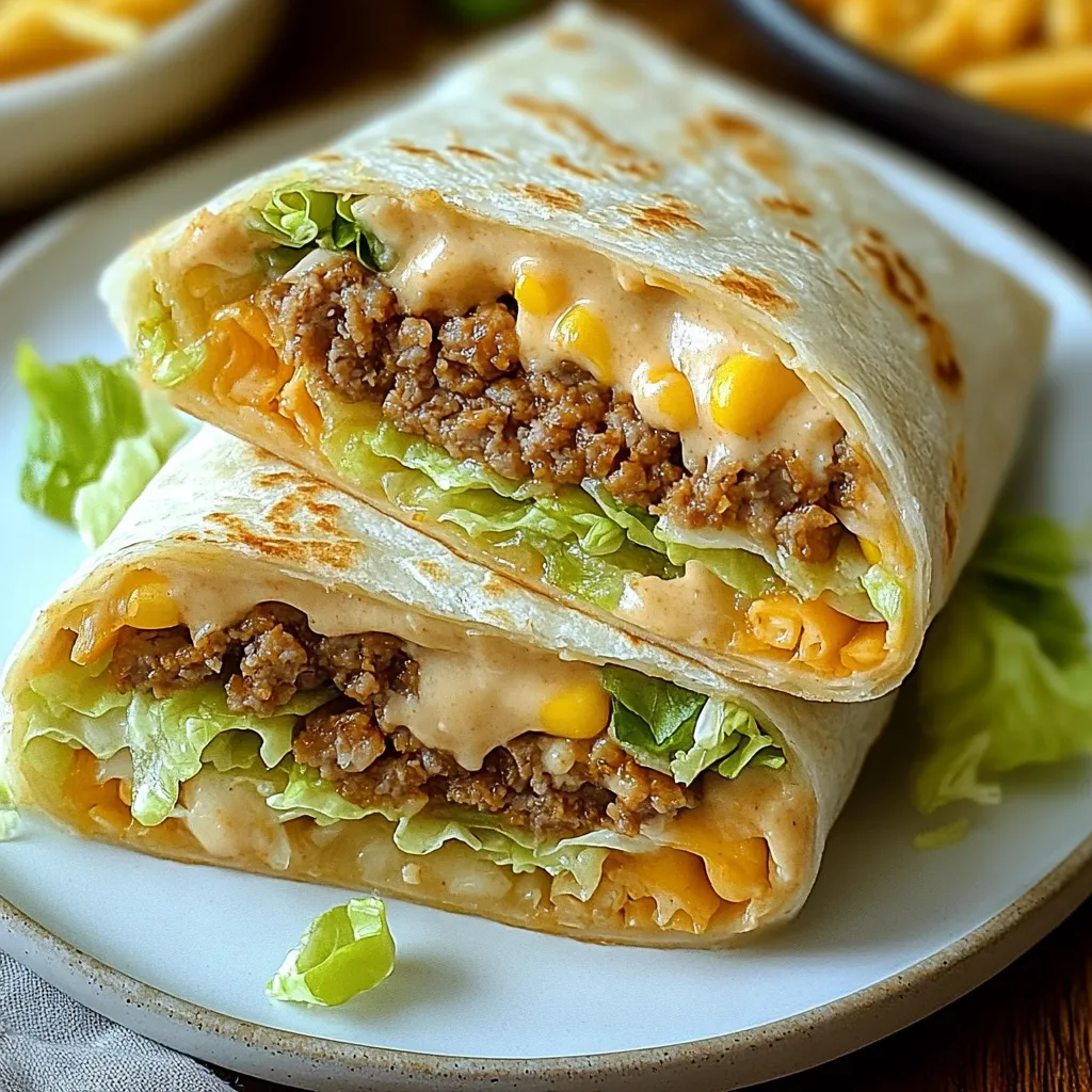 Easy Big Mac Wraps Recipe