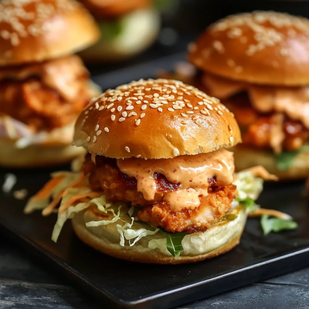 Easy Bang Bang Chicken Sliders Recipe