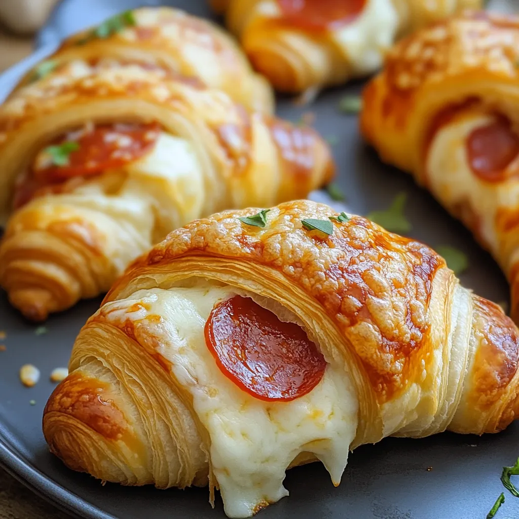 Mozzarella Pepperoni Croissant Rolls