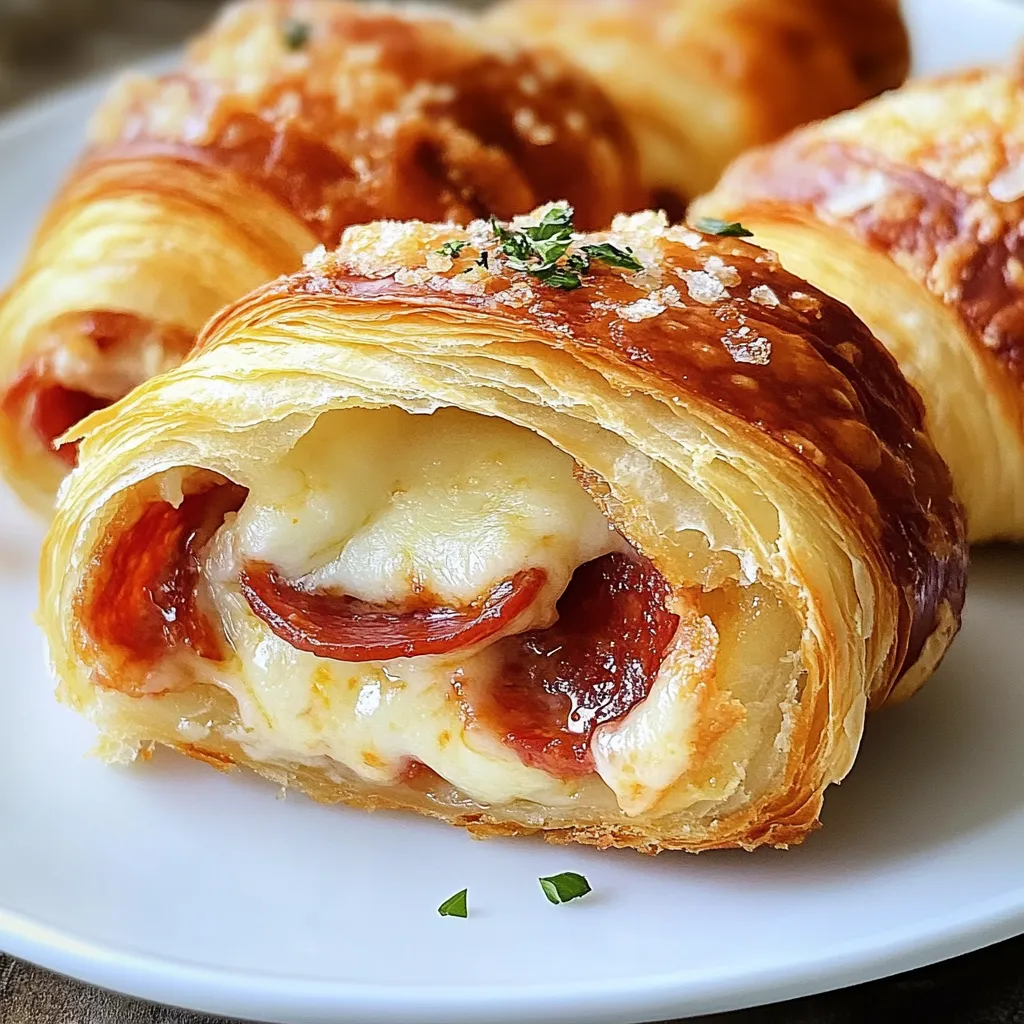 Delicious Mozzarella Pepperoni Croissant Rolls