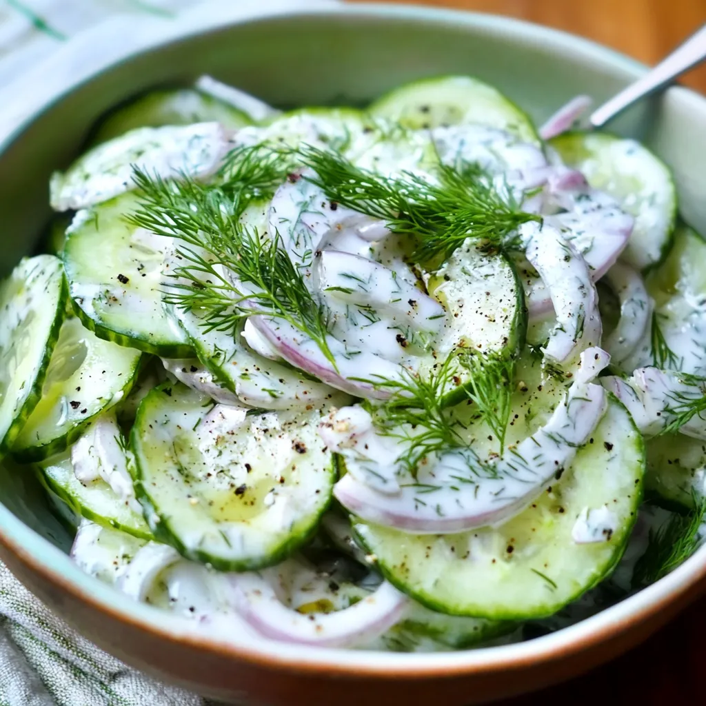 Easy Cucumber Dill Salad