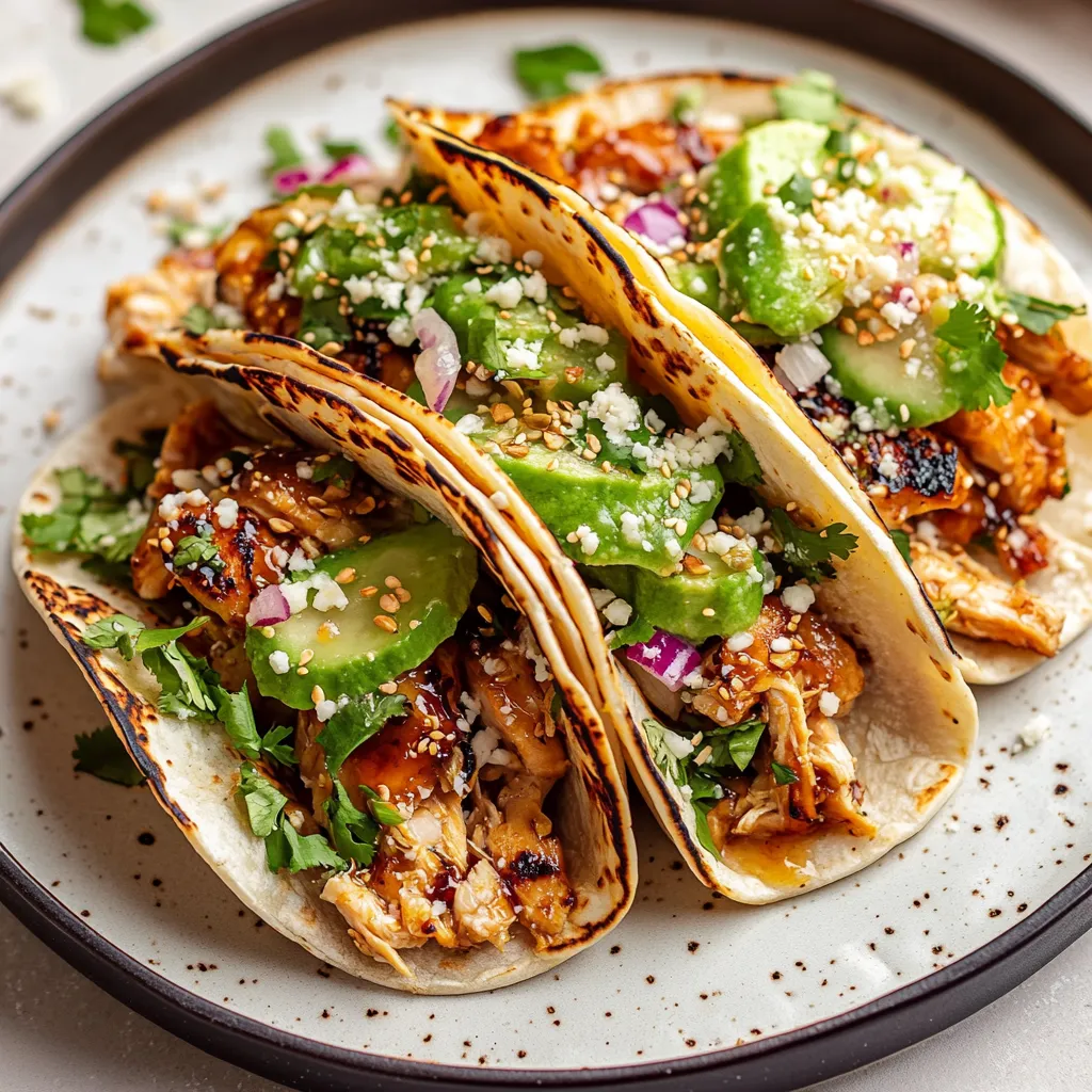Delicious Teriyaki Chicken Tacos
