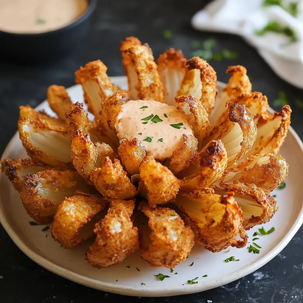 Easy Air Fryer Blooming Onion