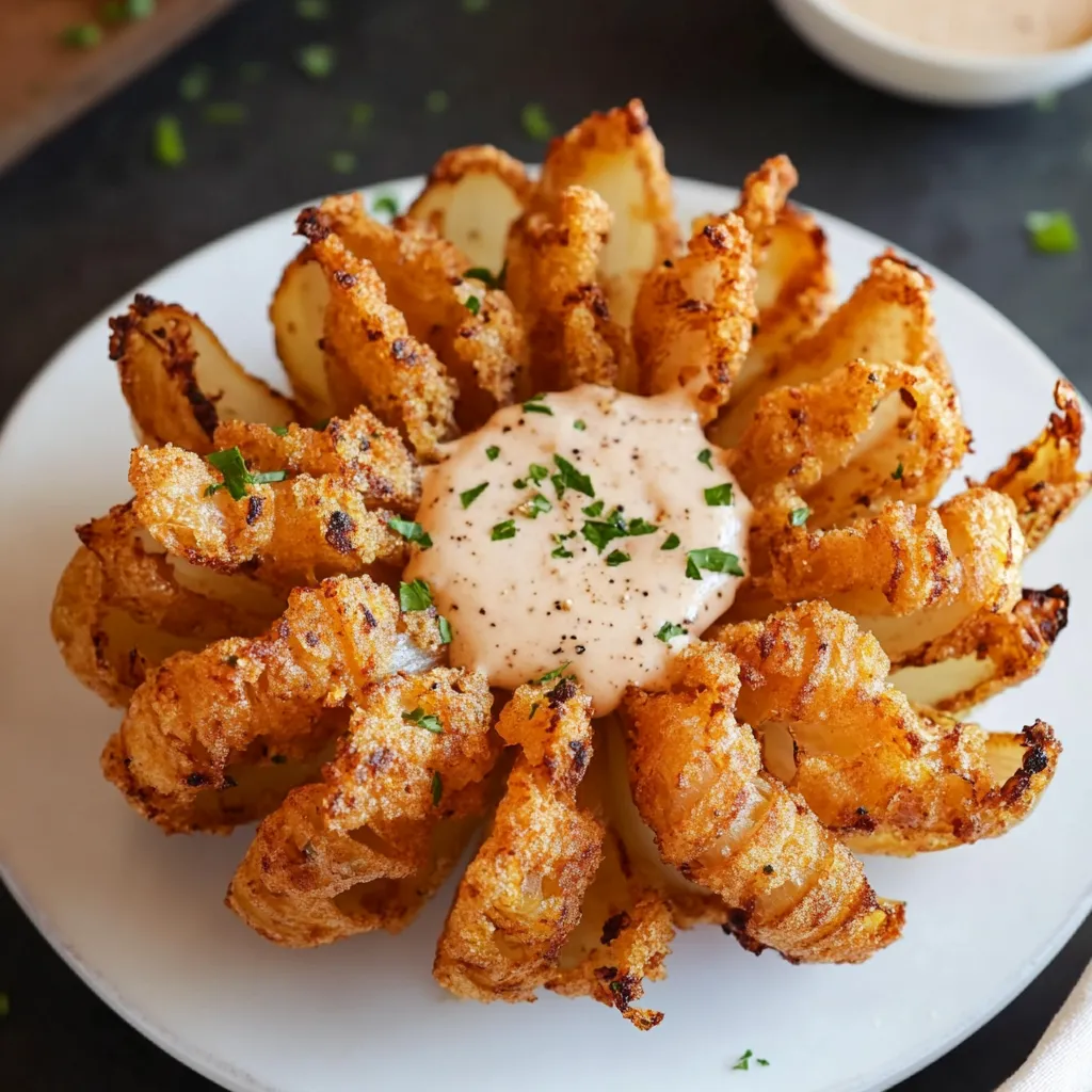 Delicious Air Fryer Blooming Onion