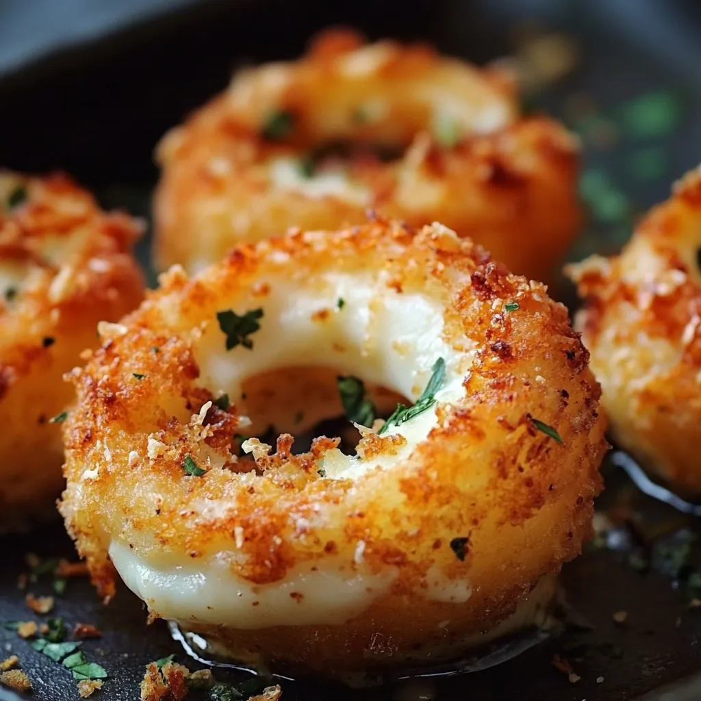 Delicious mozzarella-stuffed-onion-rings