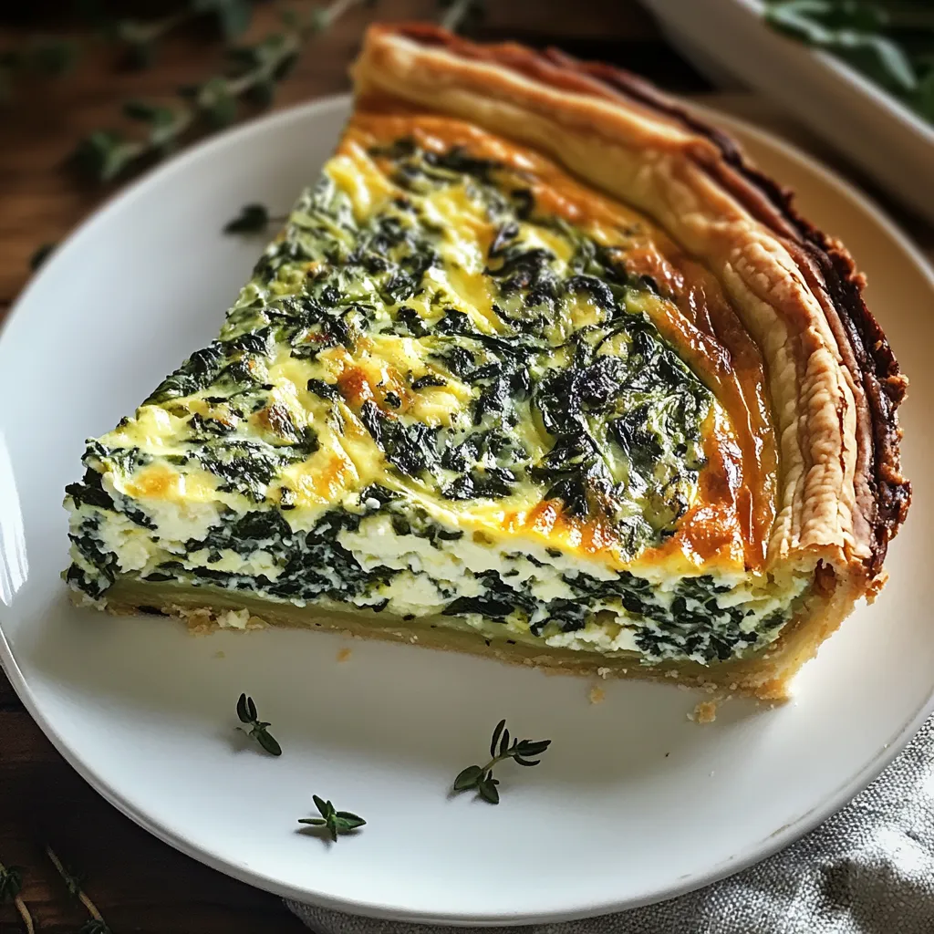 Easy Ricotta Spinach Quiche