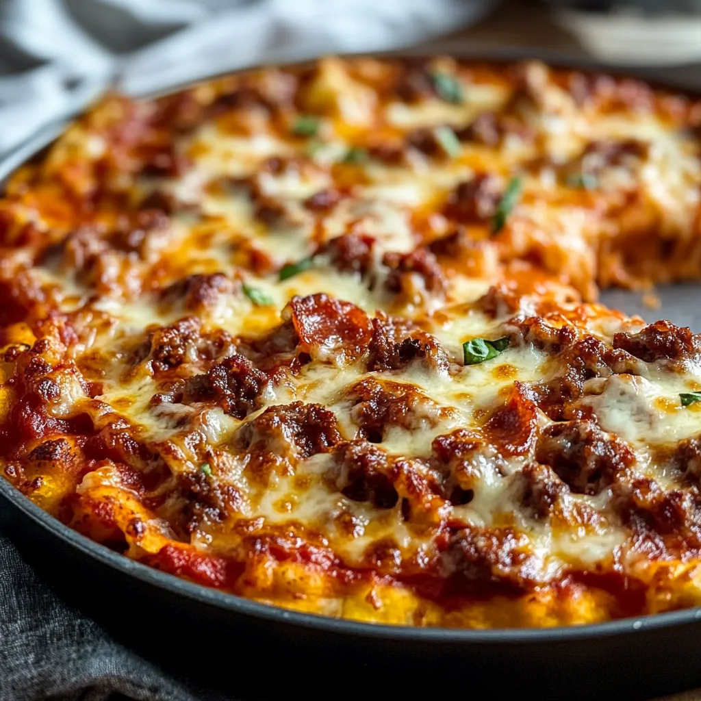 Meat Lovers Pizza Casserole