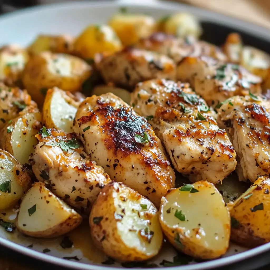 Easy Garlic Parmesan Chicken and Potatoes