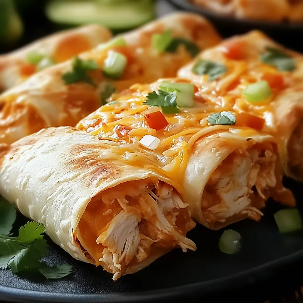 Baked Chicken Chimichangas