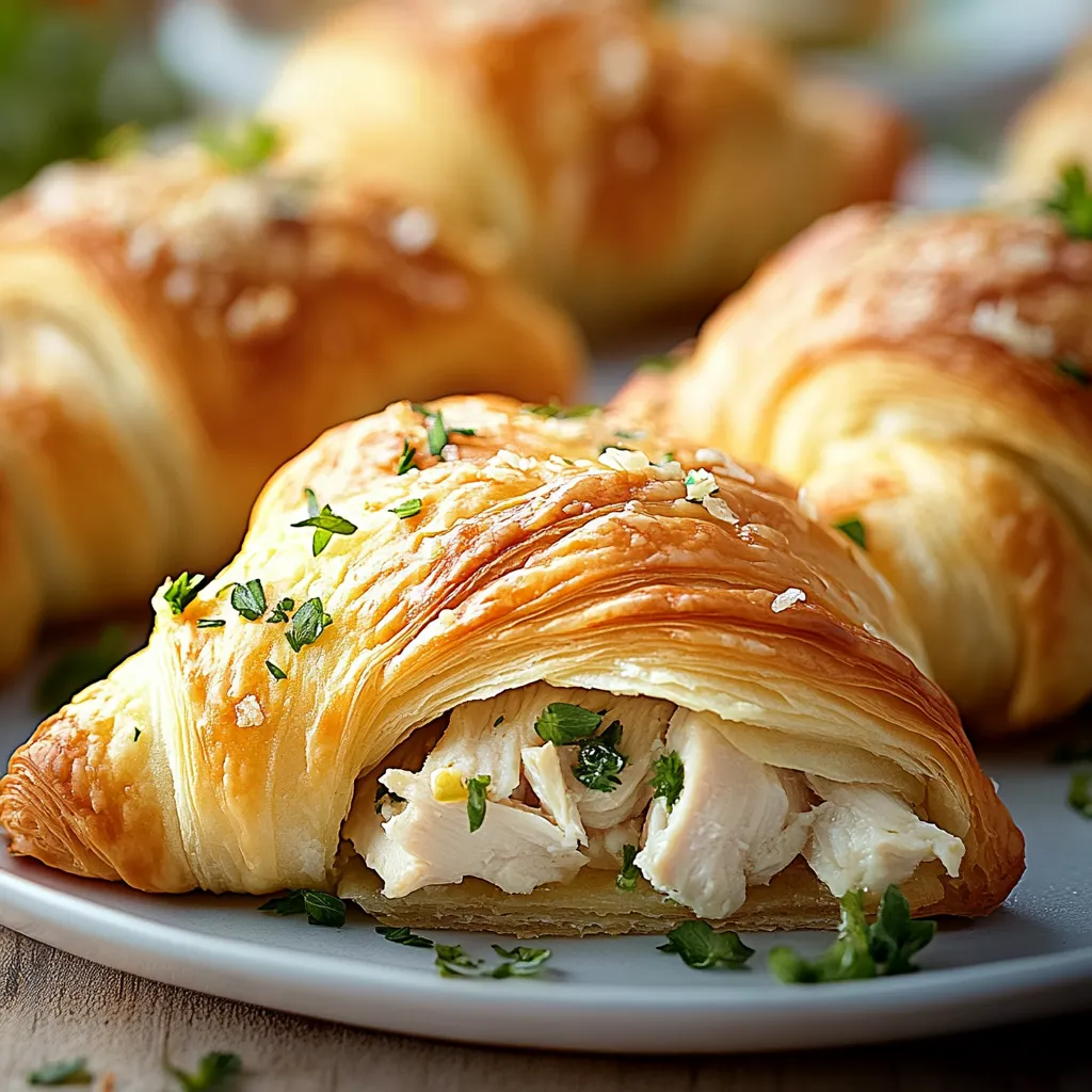 Easy Savory Chicken Crescent Rolls