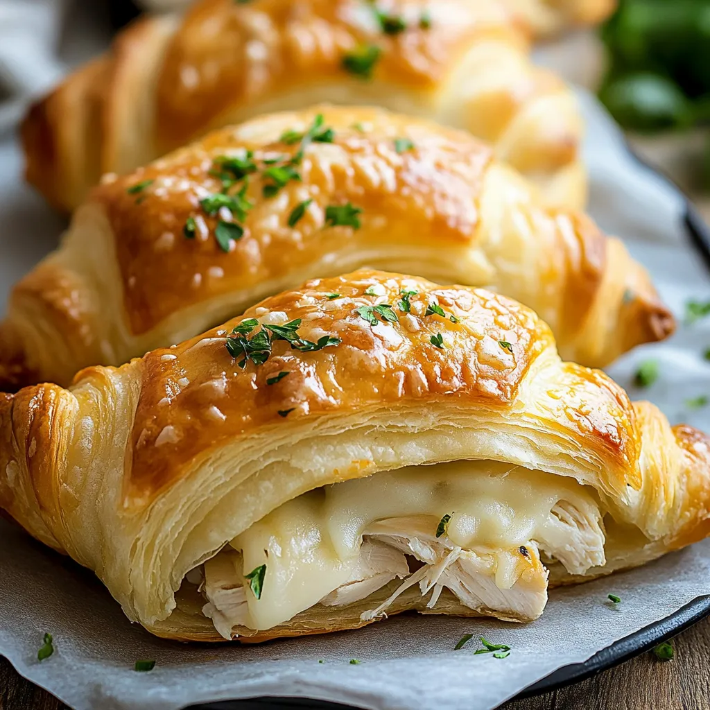 Yummy Savory Chicken Crescent Rolls