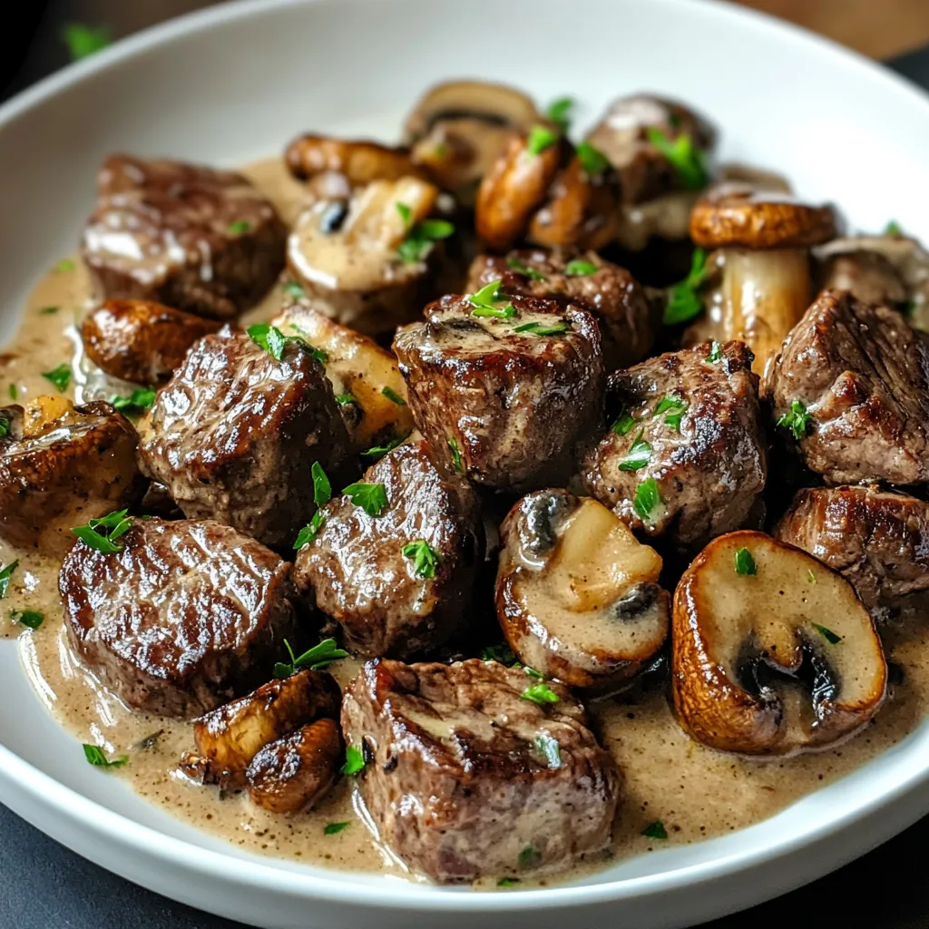 Easy Creamy Steak Bites