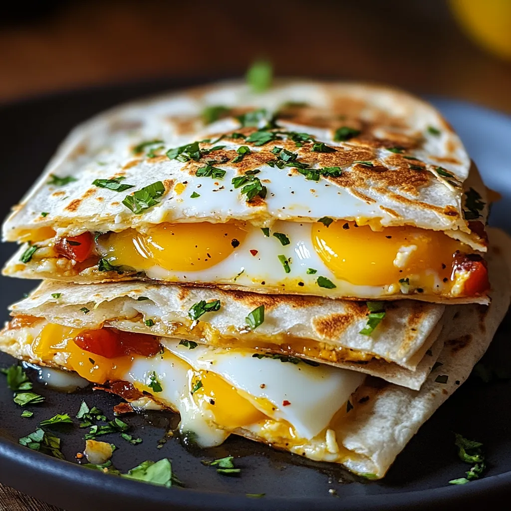 Delicious Fried Egg Quesadilla