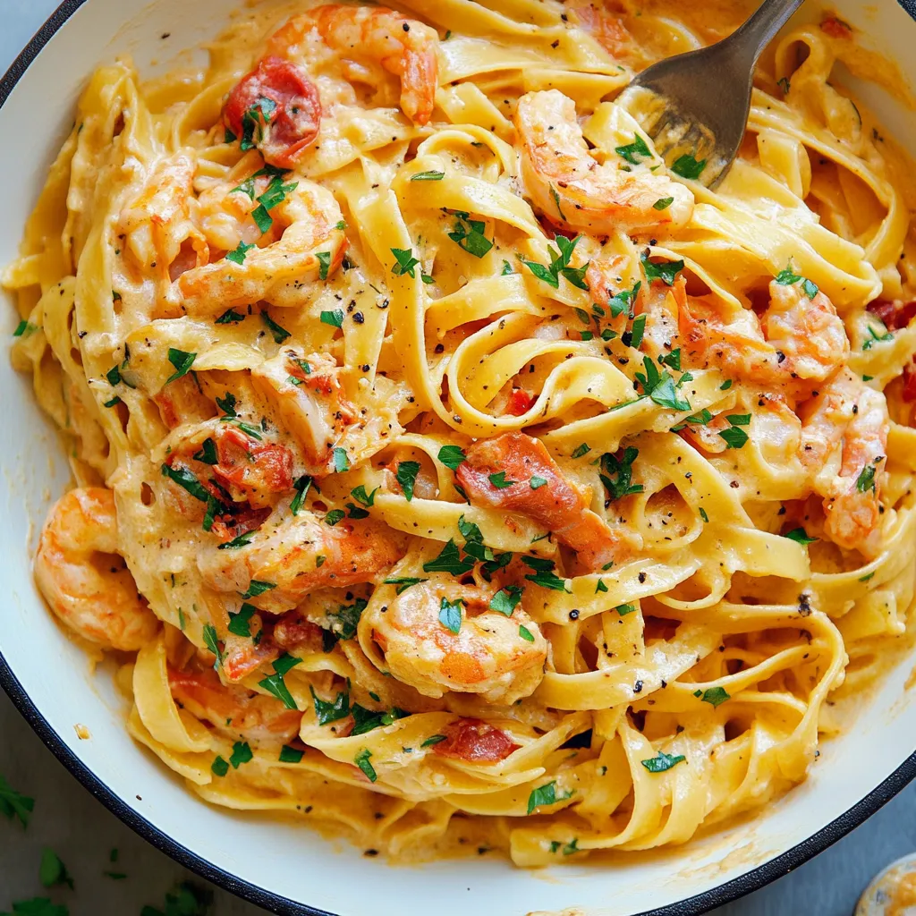 Delicious crawfish-fettuccine-alfredo