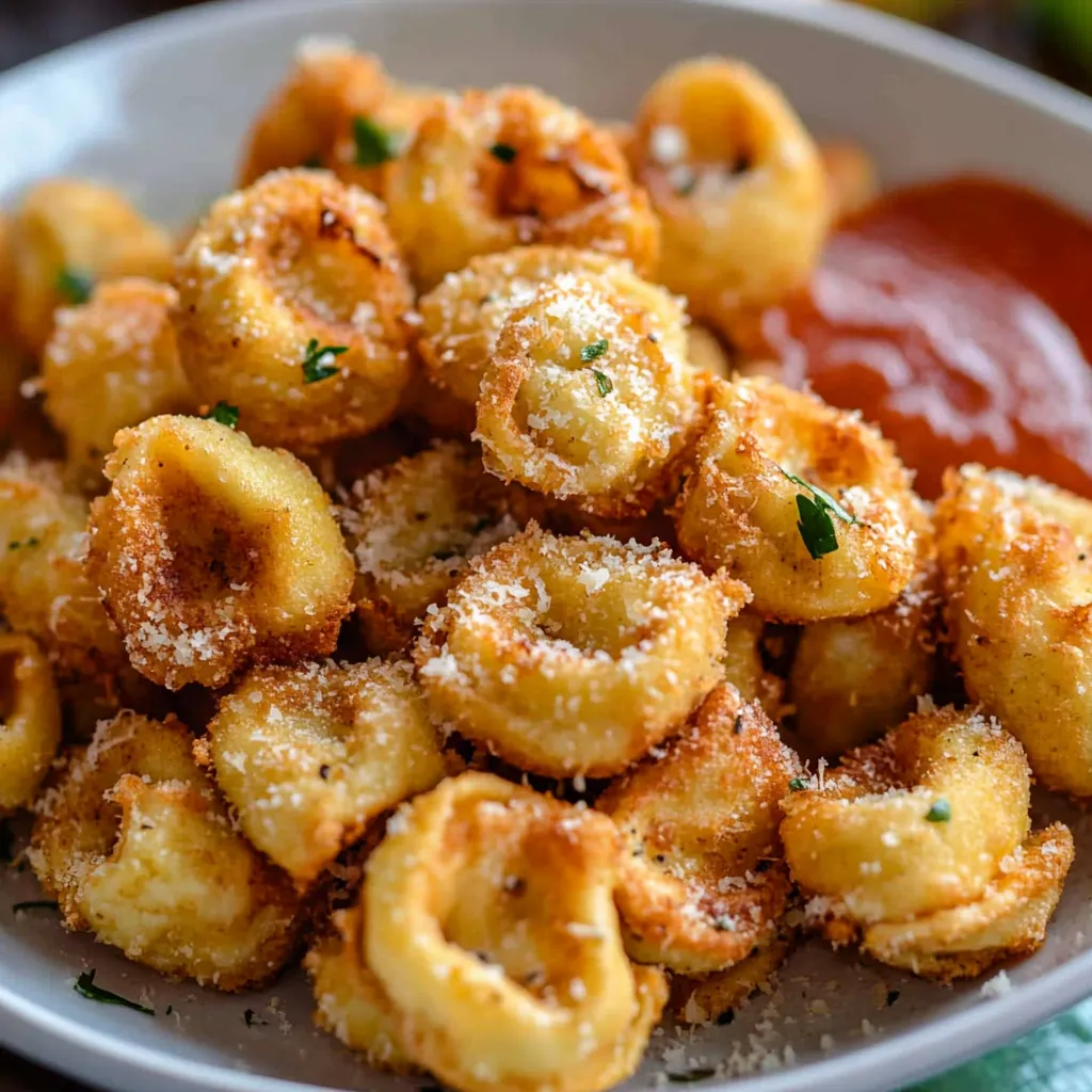 Crispy Parmesan Fried Tortellini