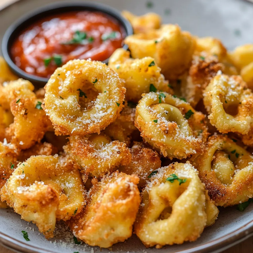 Easy Crispy Parmesan Fried Tortellini