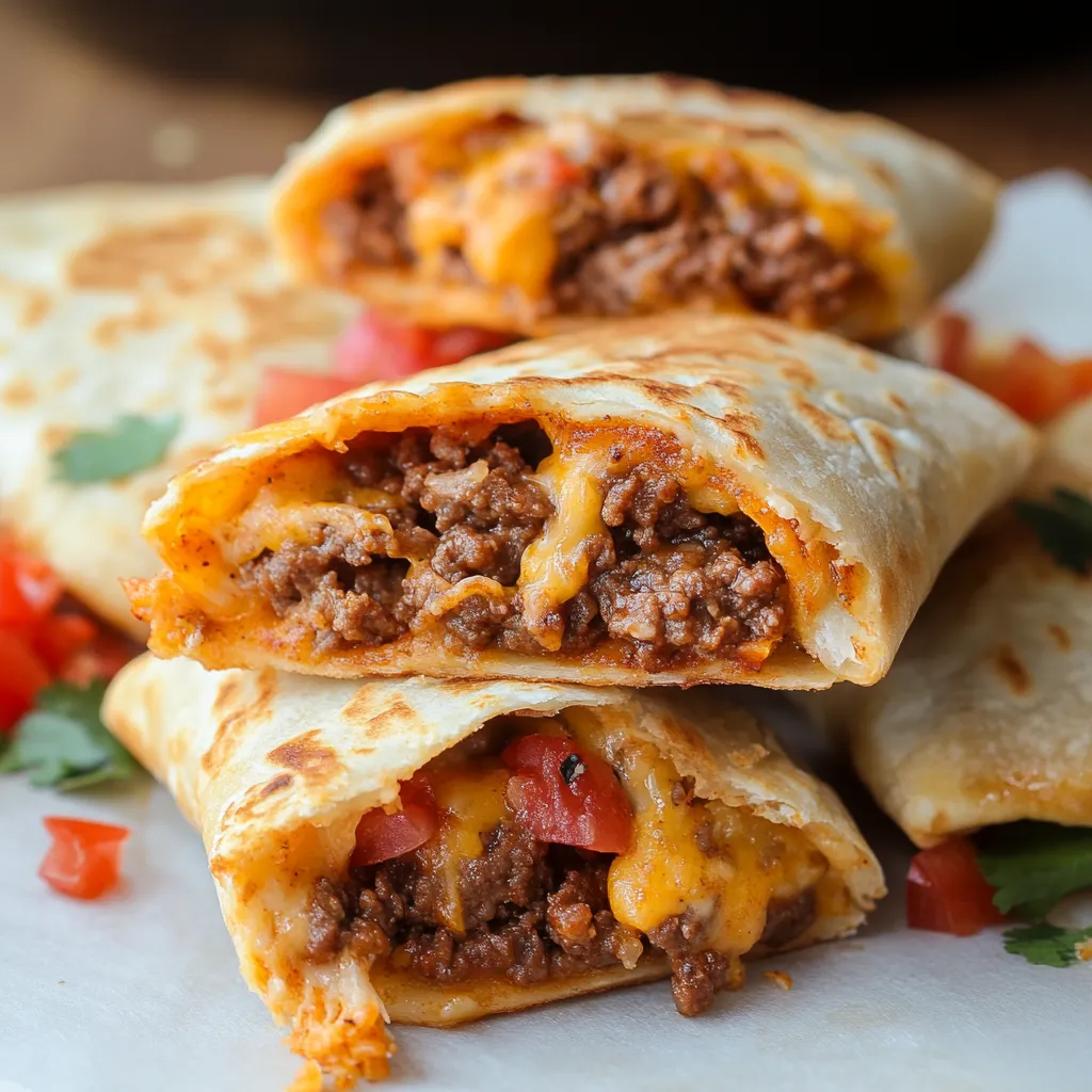 Cheesy Beef Taco Pockets