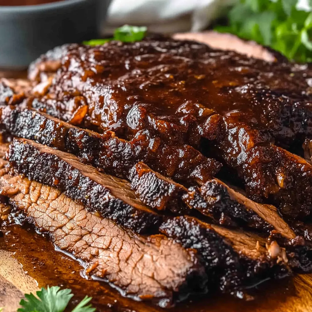 Mouthwatering Slow Cooker Beef Brisket With Homemade BBQ Sauce 