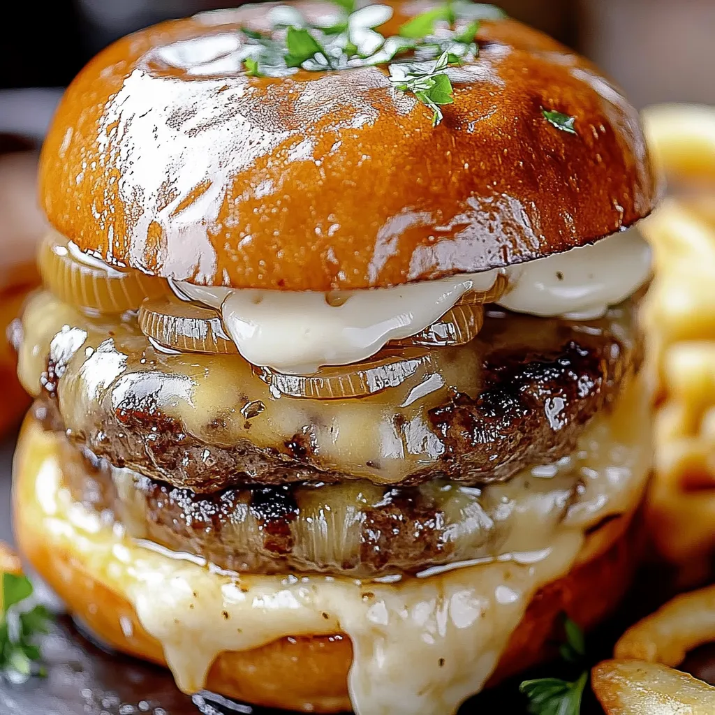 French Onion Soup Burgers