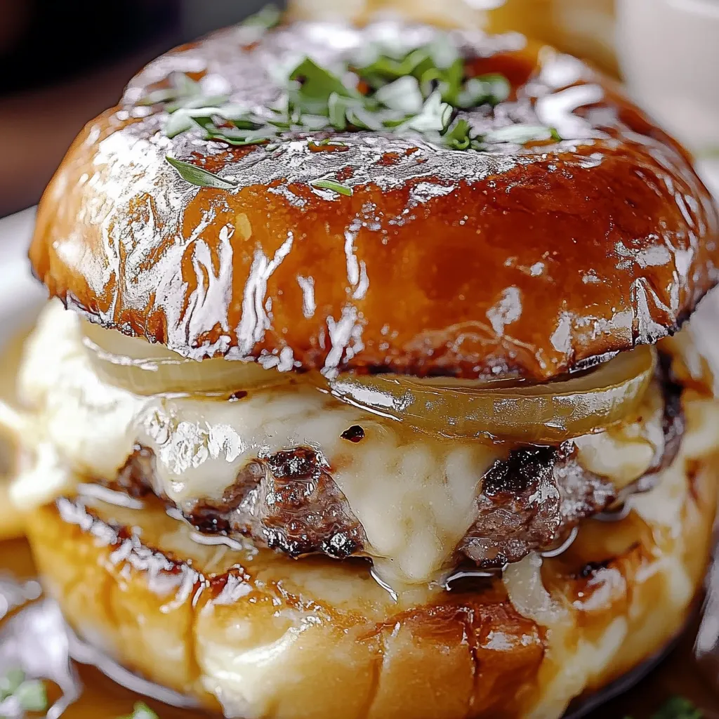 French Onion Soup Burgers