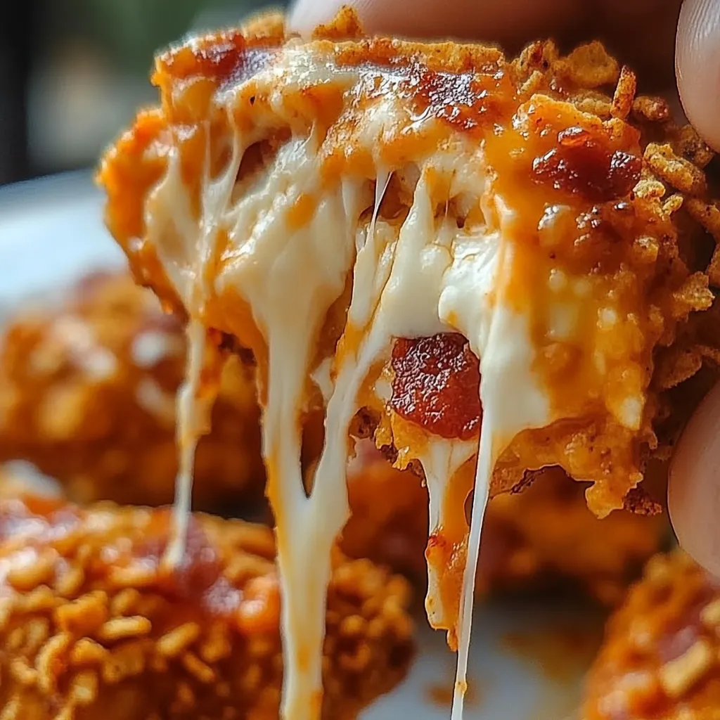 A piece of pizza with cheese and bacon.