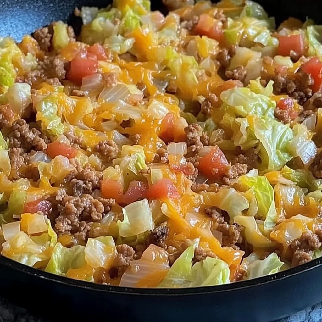 A pan of food with meat and vegetables.
